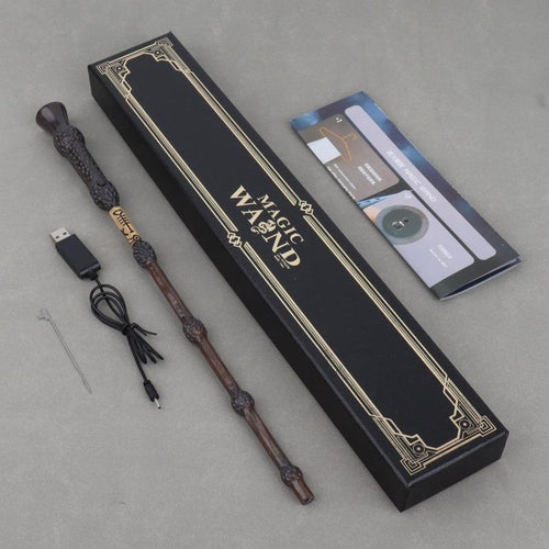 Magic Wand with Flame Effect – Floating Cosplay Toy & Christmas Gift