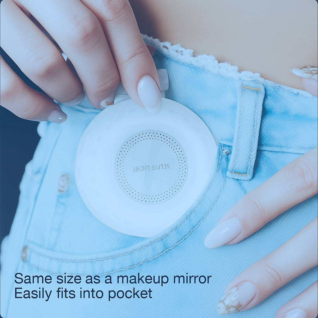 MagSafe Magnetic Selfie Light – Clip-On LED Phone Light with Adjustable Brightness & 360° Rotation