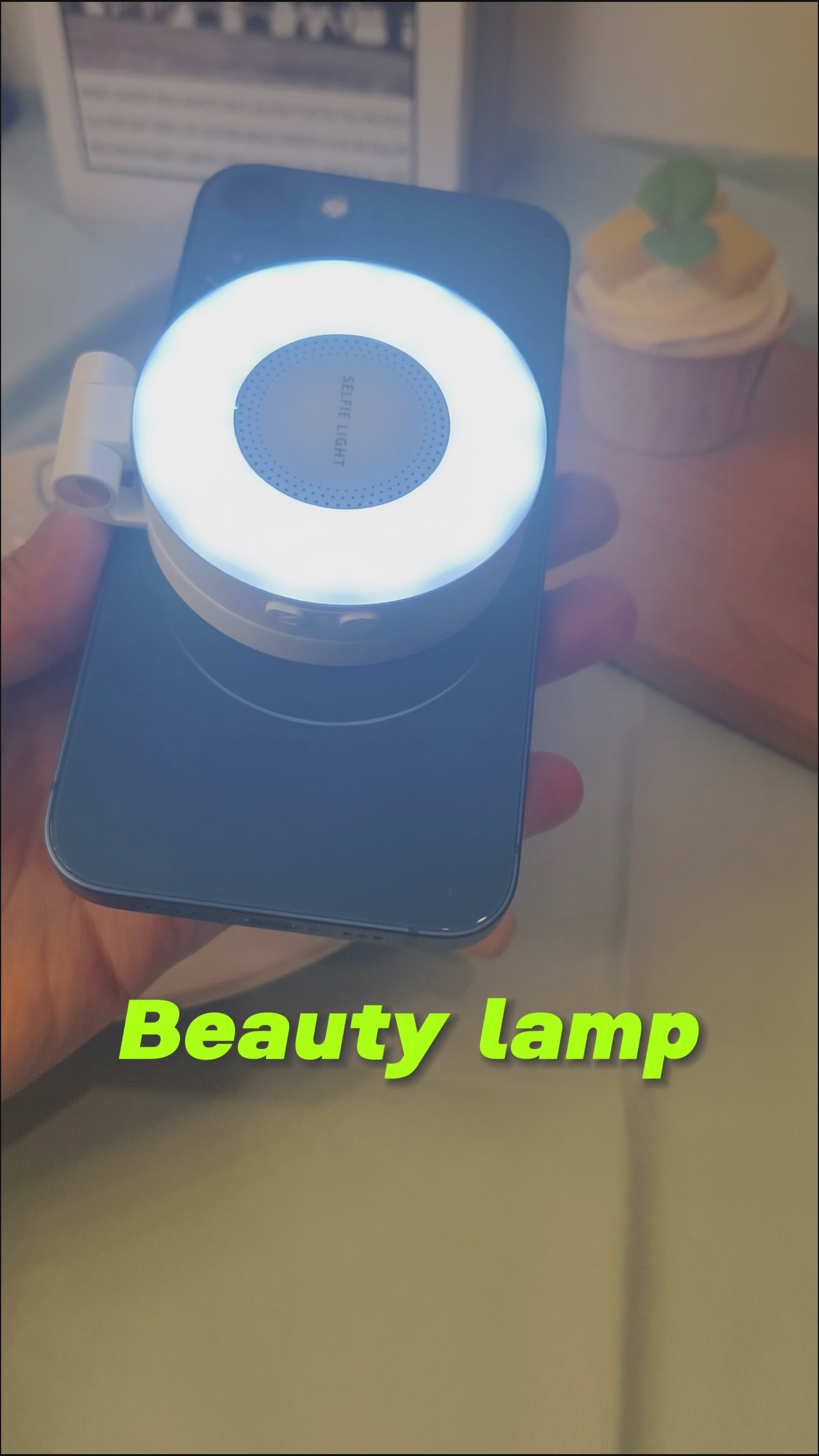 MagSafe Magnetic Selfie Light – Clip-On LED Phone Light with Adjustable Brightness & 360° Rotation